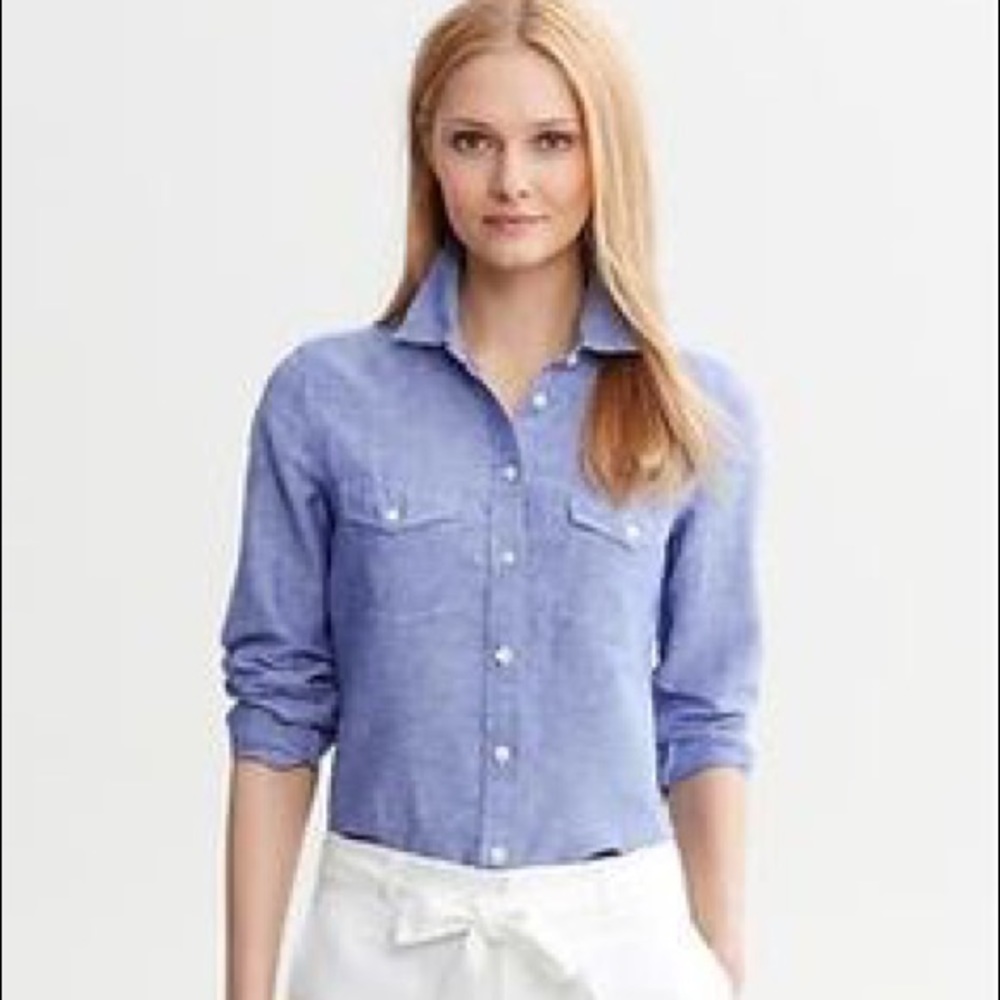 Banana Republic Chambray Soft Wash Shirt